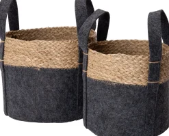 Intratuin opbergmand Kenzo grijs D 26 H 22 cm