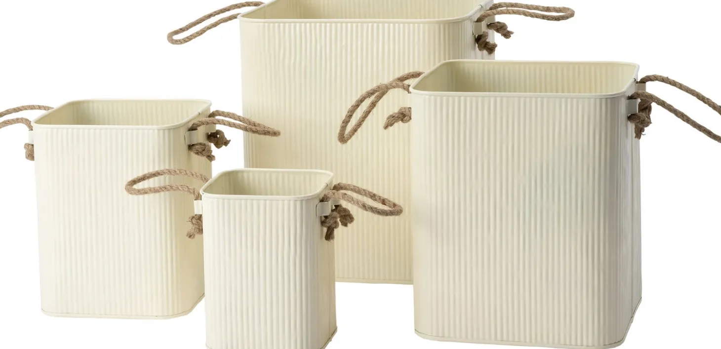 Intratuin opbergmand Metty wit 24 x 24 x 28 cm