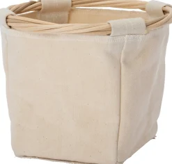 Intratuin opbergmand Ratan beige D 12 H 12 cm