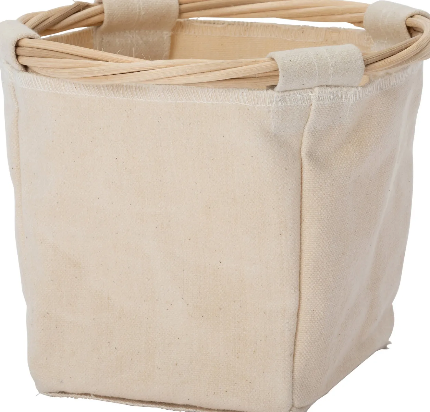Intratuin opbergmand Ratan beige D 12 H 12 cm
