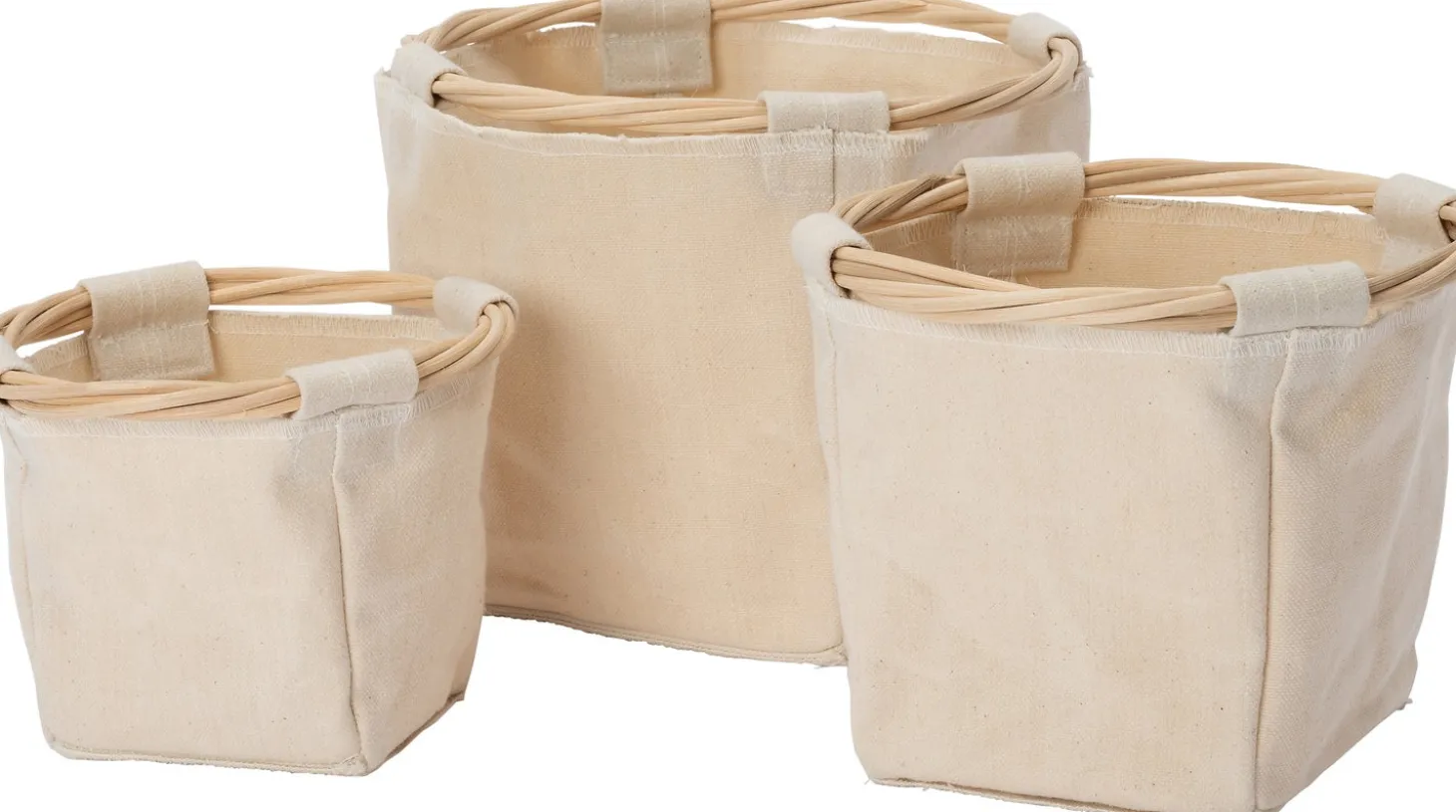 Intratuin opbergmand Ratan beige D 12 H 12 cm