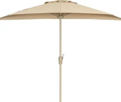 Intratuin parasol Balcony beige 80+UV 257 x 130 cm