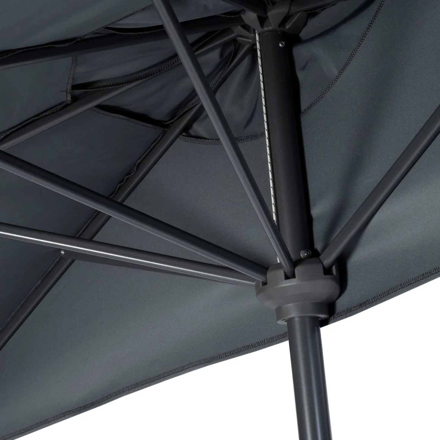 Intratuin parasol Balcony grijs 80+UV 257 x 130 cm
