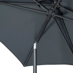 Intratuin parasol Balcony grijs 80+UV 212 x 151 cm