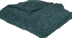 Intratuin plaid Knit blauw 152 x 127 cm