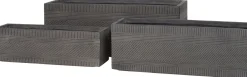 Intratuin plantenbak Jakob grijs 58,5 x 15,5 x 17,5 cm