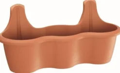 Intratuin plantenbak Triple terracotta 51,9 x 20 x 24 cm