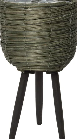 Intratuin plantenmand Suuz groen / zwart D 21 H 33 cm