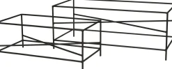 Intratuin plantenstandaard zwart 82 x 32 x 40 cm