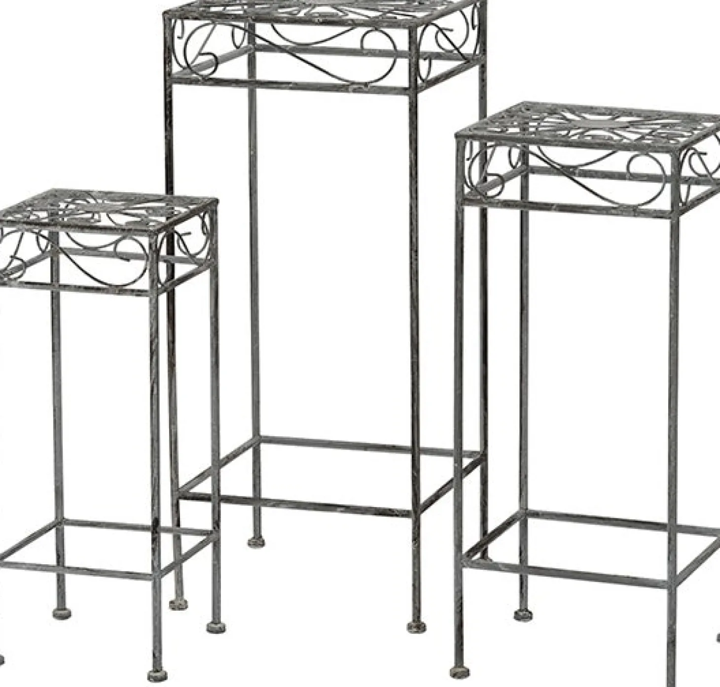 Intratuin plantentafel grijs 25 x 25 x 60 cm