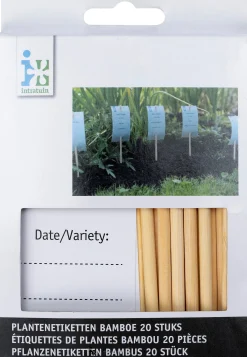 Intratuin plantlabel bamboe D 0,5 H 13 cm 20 stuks