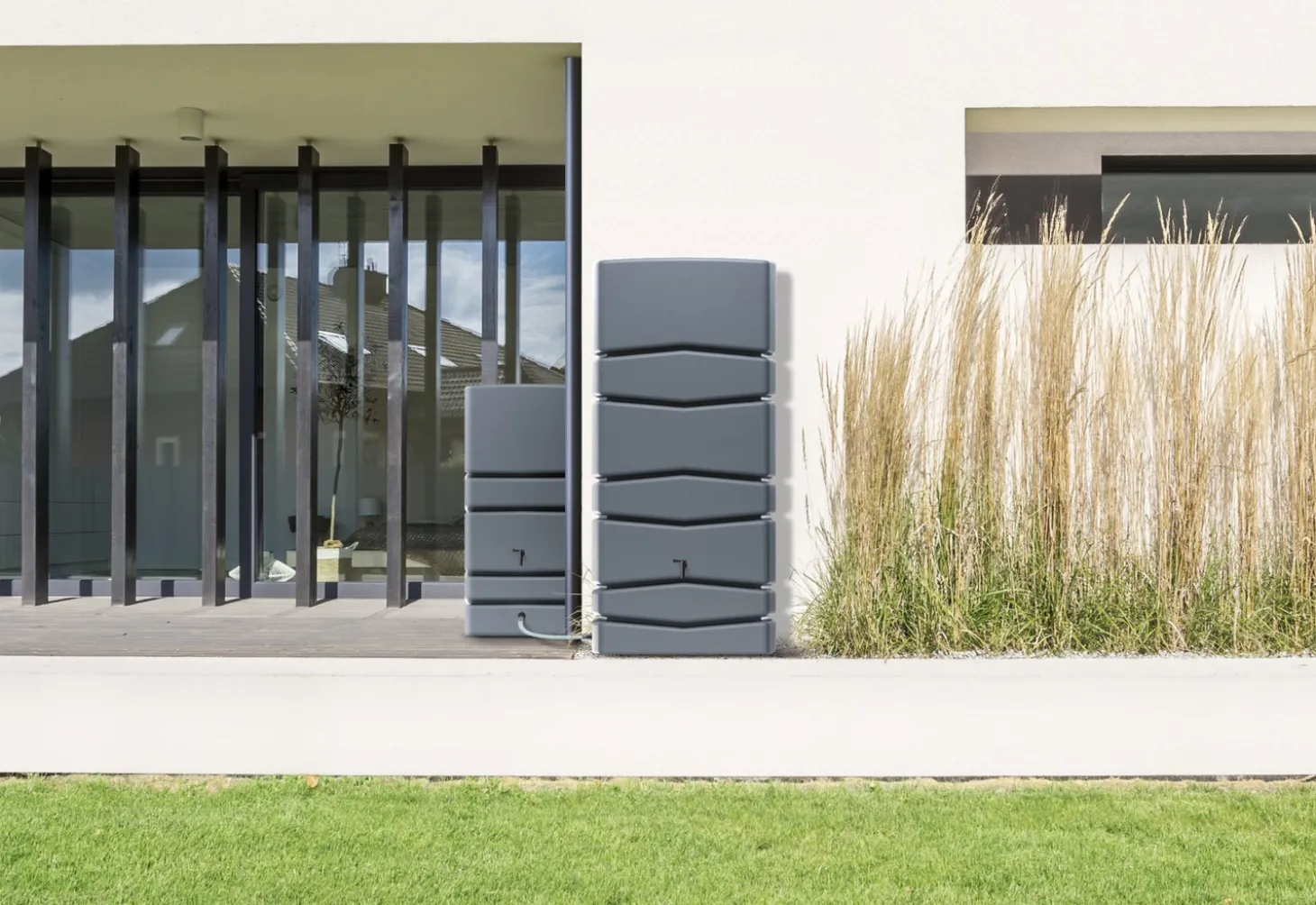 Intratuin regenton Aqua Tower antraciet 650 L