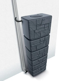 Intratuin regenton Tower Stone antraciet 350 L