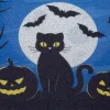 Intratuin rubber mat zwarte kat blauw 60 x 40 cm