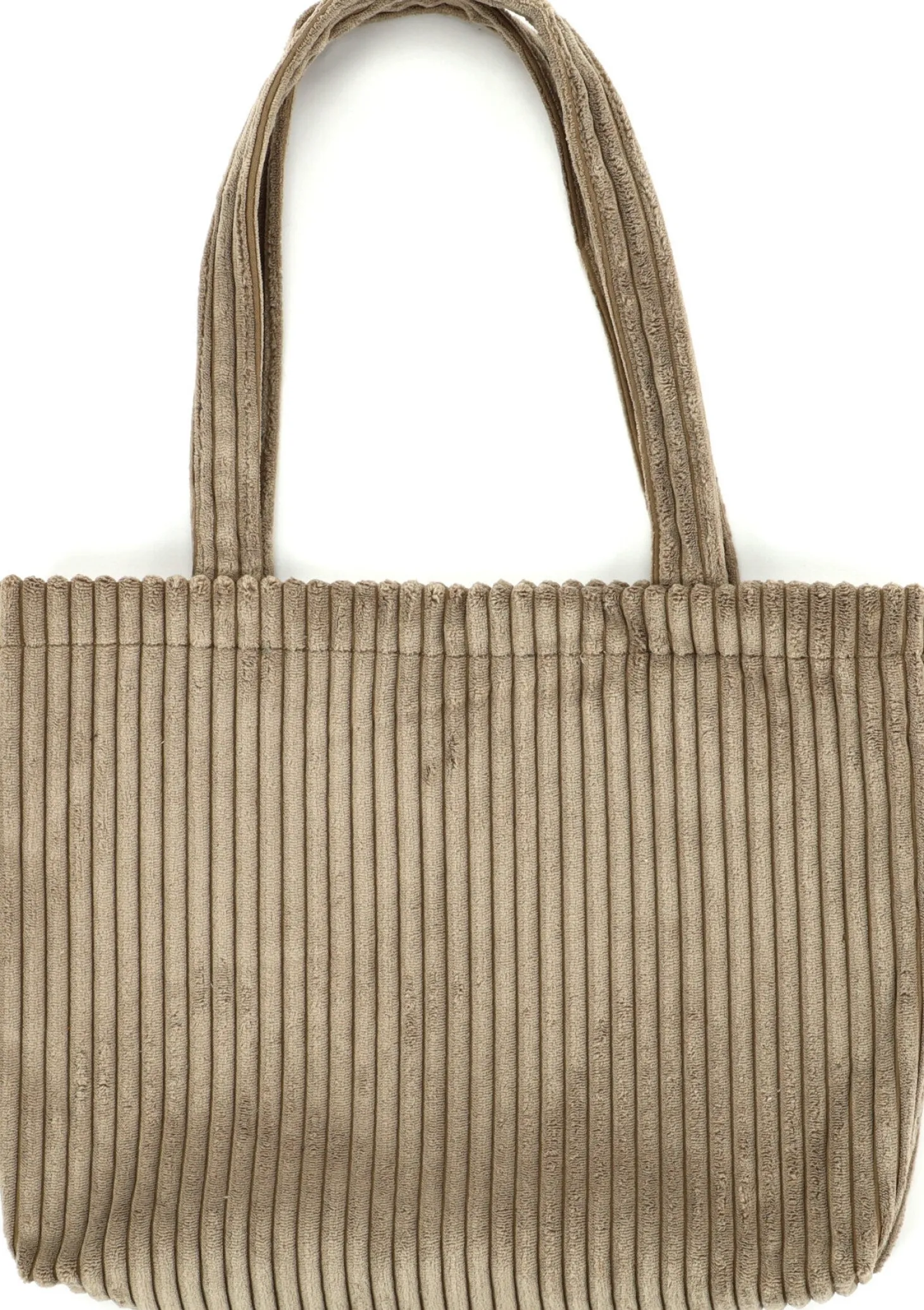 Intratuin shopper Rib taupe 46 x 35 x 2 cm