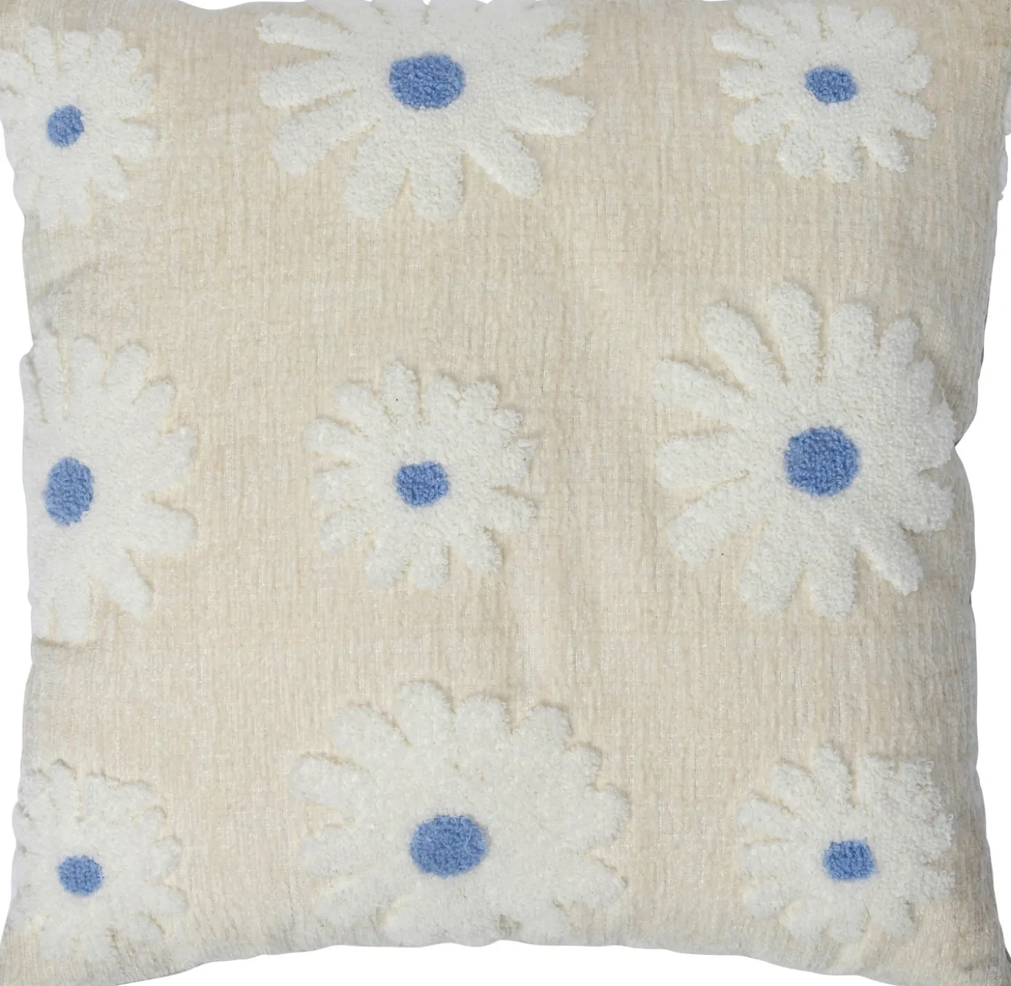 Intratuin sierkussen Bodi crème / blauw 43 x 43 cm