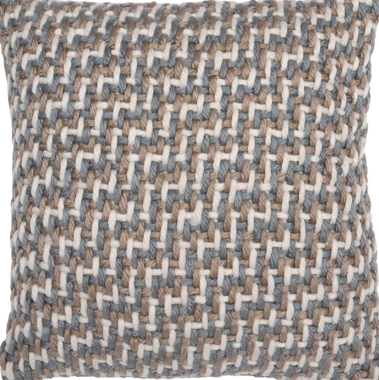 Intratuin sierkussen Giof beige / grijs / wit 45 x 45 cm