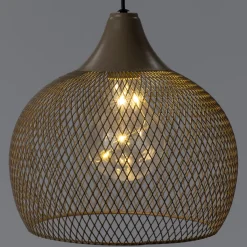 Intratuin solar hanglamp Jun beige D 18 H 18 cm