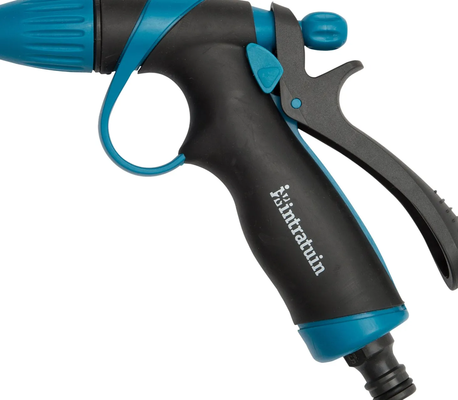 Intratuin spuitpistool zwart/blauw