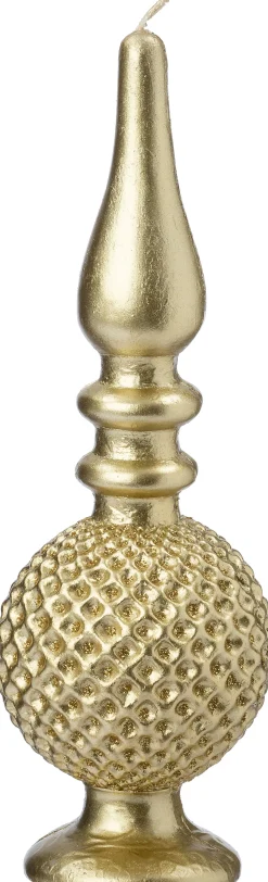 Intratuin stompkaars minaret goud 16 uur D 8 H 25 cm