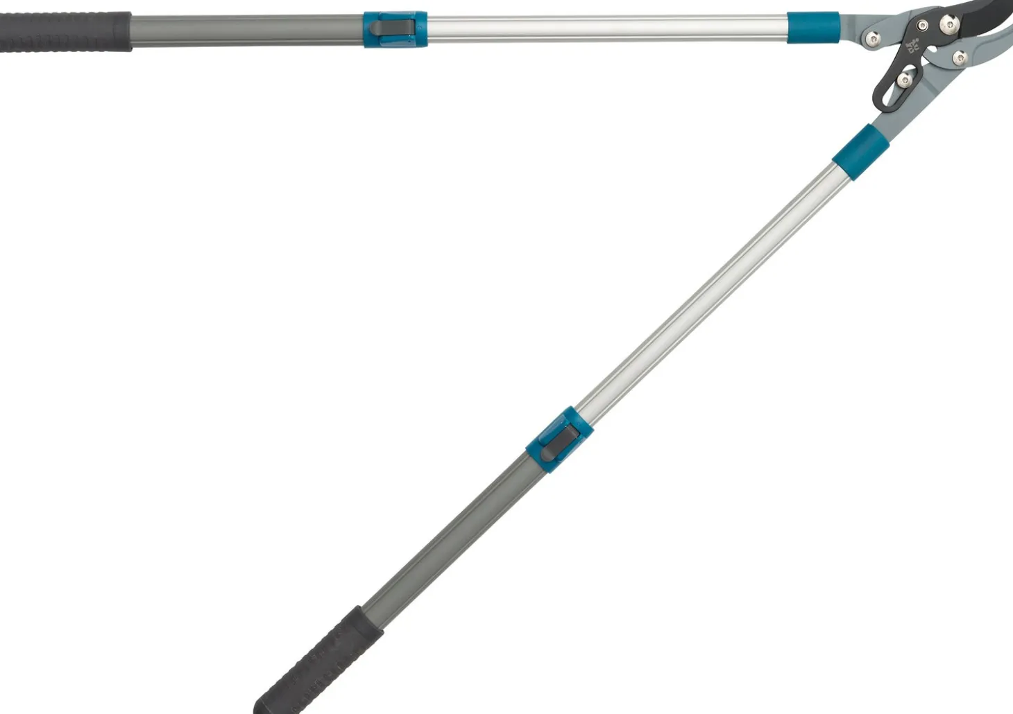 Intratuin takkenschaar verstelbaar blauw/grijs