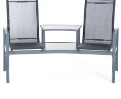 Intratuin tête-a-tête Dalian antraciet 160 x 43 x 100 cm