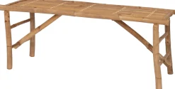 Intratuin tuinbank bamboe 120 x 33 x 45 cm