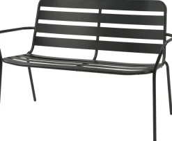 Intratuin tuinbank Olle zwart 115 x 62,8 x 82 cm
