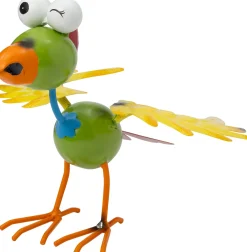 Intratuin tuinbeeld Steelbirds vogel groen 21 x 24 x 19 cm
