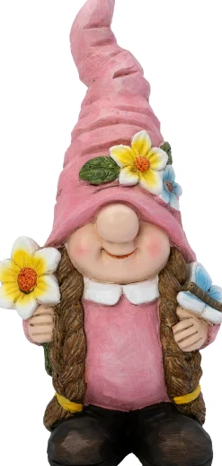 Intratuin tuinkabouter Finta roze 20 x 15 x 41 cm