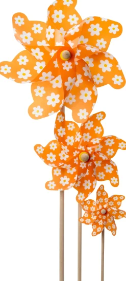 Intratuin tuinsteker Fayen windmolen oranje 75 x 31 x 15 cm