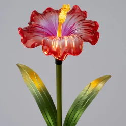 Intratuin tuinsteker Hibiscus rood 13,5 x 13,5 x 75 cm