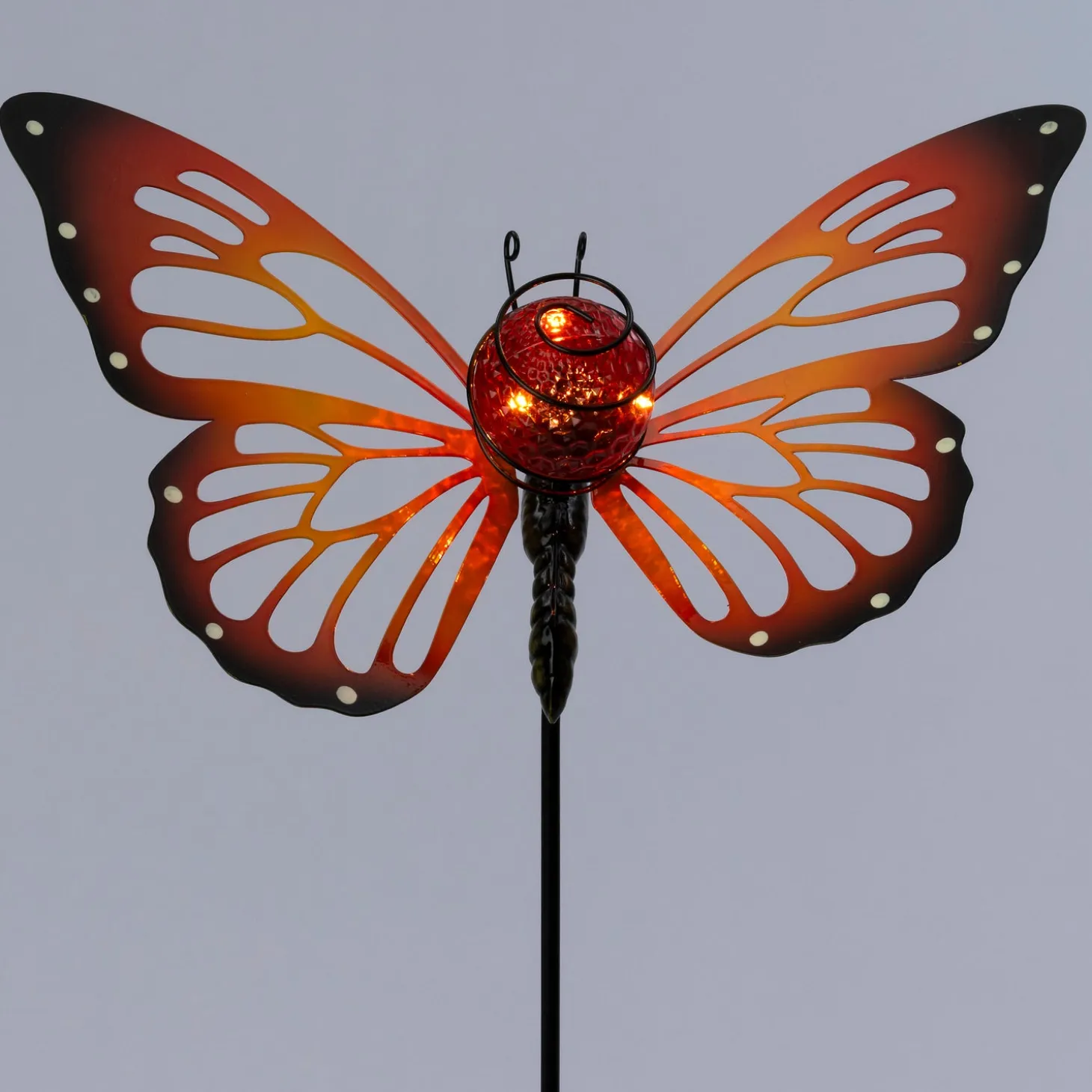 Intratuin tuinsteker vlinder rood 38 x 20 x 78 cm