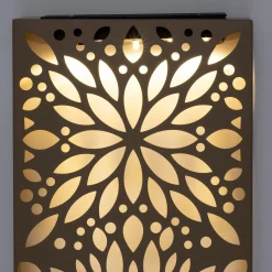 Intratuin tuin wanddecoratie Flora bloem beige 18 x 5 x 60 cm