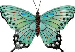 Intratuin tuin wanddecoratie Lampu vlinder groen 27 x 40 cm