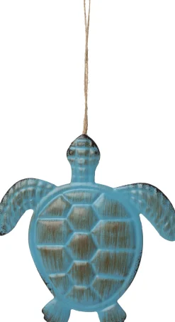 Intratuin tuin wanddecoratie vlinder turquoise 25 x 45 x 1,5 cm