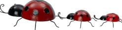 Intratuin tuin wanddecoratie Lady lieverheersbeestje rood 18,5 x 8 x 23 cm