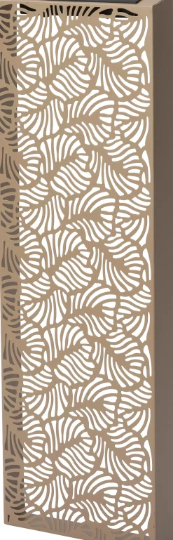 Intratuin tuin wanddecoratie Flora blad beige 18 x 5 x 60 cm