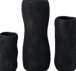 Intratuin vaas Alta zwart D 10,5 H 20,5 cm