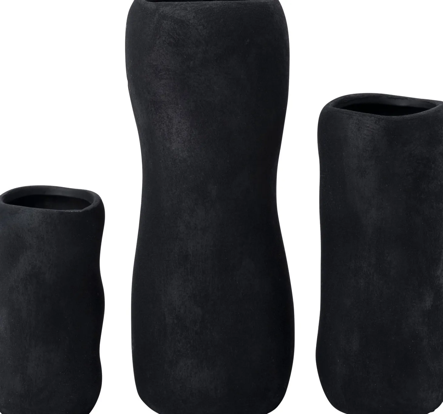 Intratuin vaas Alta zwart D 15,5 H 39,5 cm