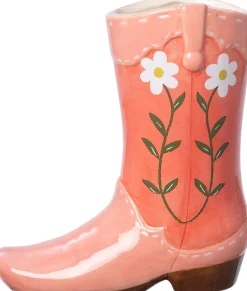 Intratuin vaas Billi laars oranje 16,5 x 8,5 x 18,3 cm