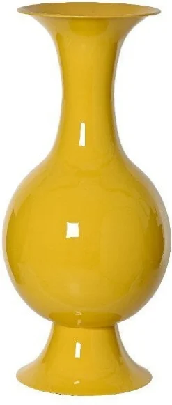 Intratuin vaas Blair geel D 25 H 56 cm