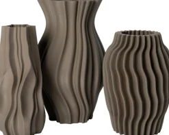 Intratuin vaas 3D bruin D 14 H 29,3 cm