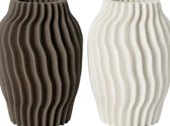 Intratuin vaas 3D wit D 19,5 H 27,5 cm