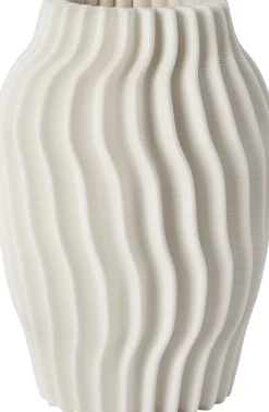 Intratuin vaas 3D wit D 19,5 H 27,5 cm