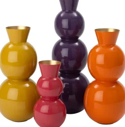 Intratuin vaas Lieve geel D 13 H 26,5 cm