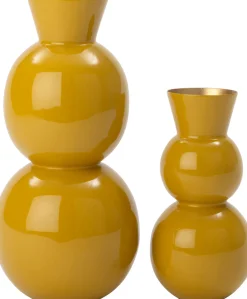 Intratuin vaas Lieve geel D 18 H 37,5 cm