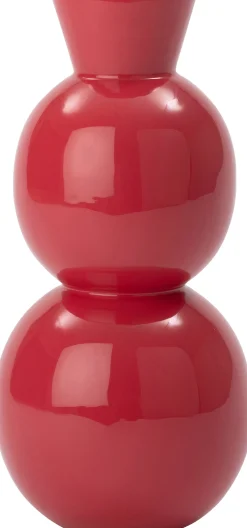 Intratuin vaas Lieve rood D 13 H 26,5 cm