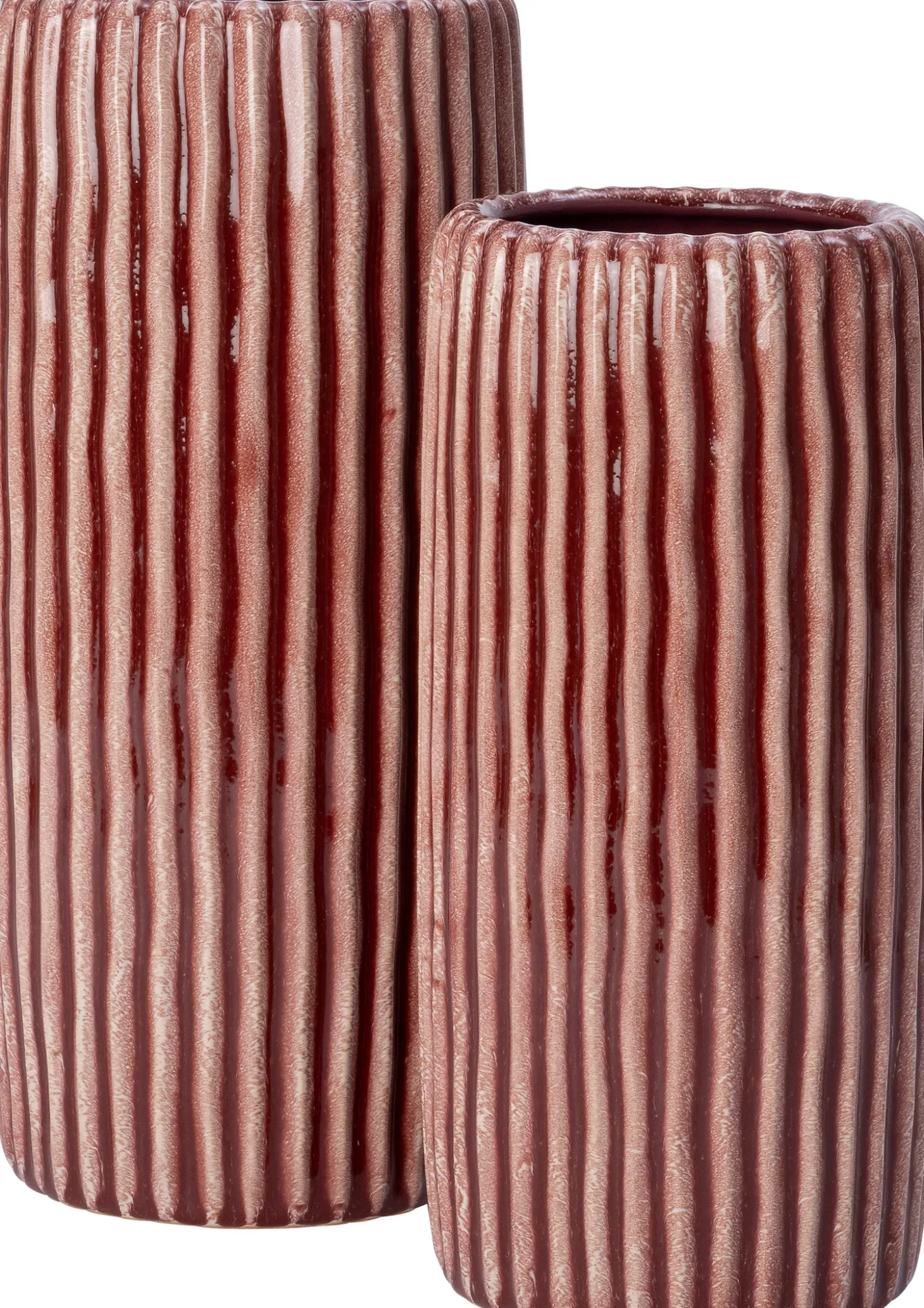 Intratuin vaas Louva terracotta D 15 H 33 cm