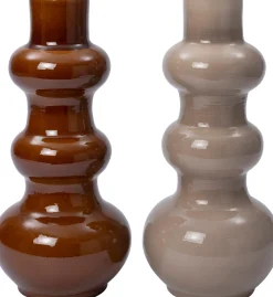 Intratuin vaas Maura bruin D 22 H 50 cm